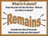Remains by Simon Armitage Teaching Resources (slide 4/34)